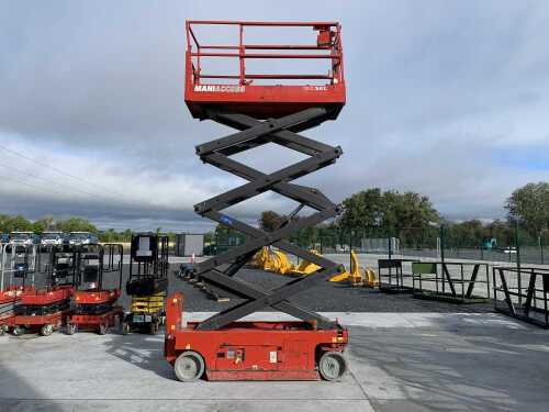 2015 Manitou 100SEC Electric Scissors Lift c/w Control Box