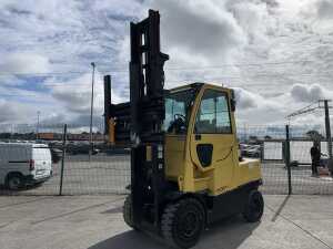 2016 Hyster Fortens H5.5FT High Seat Gas Forklift c/w Cascade Stock & Forks