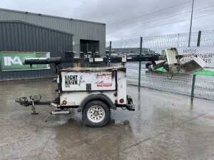 Multiquip Nighthawk LT12 Telescopic Lighting Tower/6KVA Generator - 2