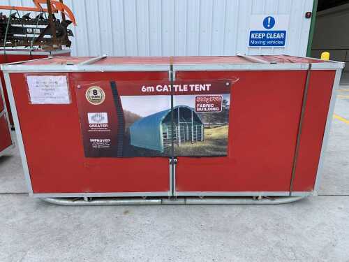 NEW/UNUSED 6M x 6M Livestock Shelter c/w Frame & Galvanised Pens