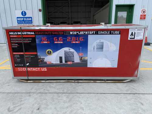 NEW/UNUSED 85FT x 30FT x 15FT Heavy Duty Dome Shelter