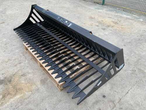 UNUSED 2025 84" Skid Steer Quick Release Rock Bucket