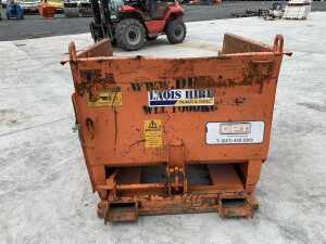 UNRESERVED DRE 1200Ltr Tipping Skip c/w Fork Pockets - 4