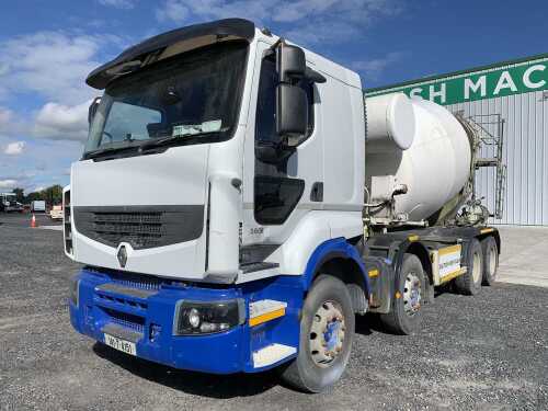 2014 Renault Premium 380 Opti Drive 8x4 Cement Mixer