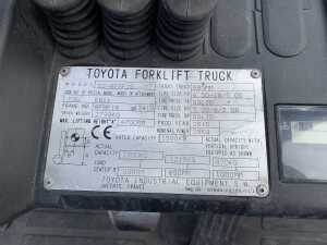 UNRESERVED 2010 Toyota 1.5T Gas Forklift - 15