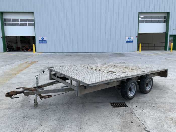 Ifor Williams DP126 12FT x 6'6FT Twin Axle Flatbed Trailer