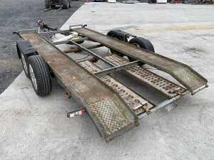 UNRESERVED Twin Axle Car Transporter Trailer c/w Ramps - 3
