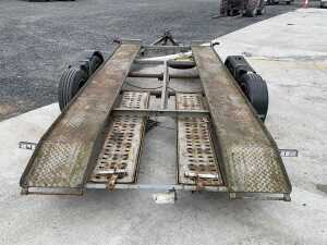 UNRESERVED Twin Axle Car Transporter Trailer c/w Ramps - 4