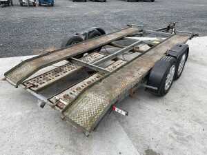 UNRESERVED Twin Axle Car Transporter Trailer c/w Ramps - 5