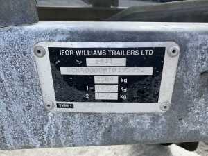 UNRESERVED Ifor Williams GD84GTA Twin Axle 8x4 Mesh Sided Trailer - 9
