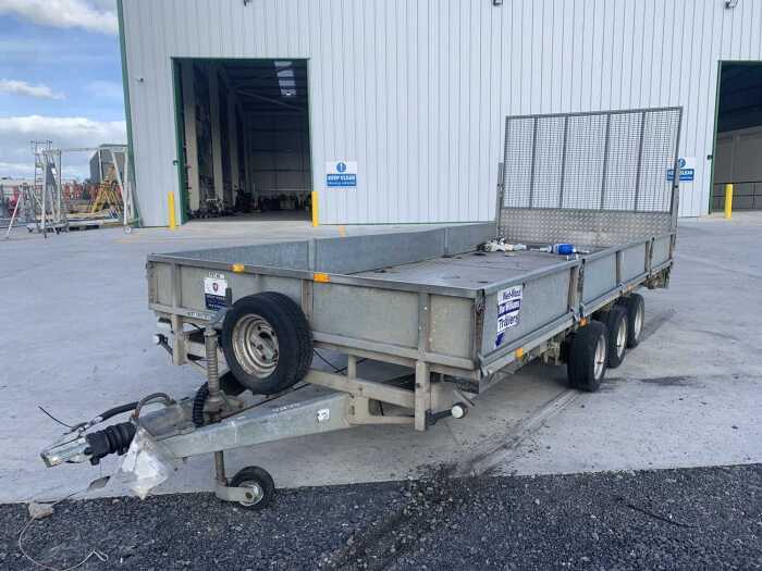 UNRESERVED Ifor Williams LM187G Tri Axle Beaver Tail Plant Trailer c/w Ramp