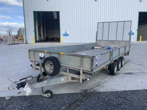 UNRESERVED Ifor Williams LM187G Tri Axle Beaver Tail Plant Trailer c/w Ramp