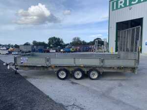 UNRESERVED Ifor Williams LM187G Tri Axle Beaver Tail Plant Trailer c/w Ramp - 2