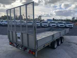 UNRESERVED Ifor Williams LM187G Tri Axle Beaver Tail Plant Trailer c/w Ramp - 5