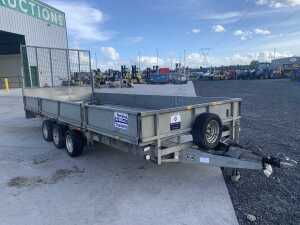 UNRESERVED Ifor Williams LM187G Tri Axle Beaver Tail Plant Trailer c/w Ramp - 7