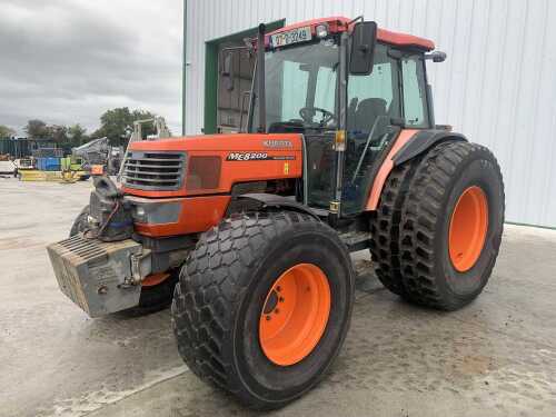 UNRESERVED 2007 Kubota ME8200 4WD Tractor c/w Grass Tyres