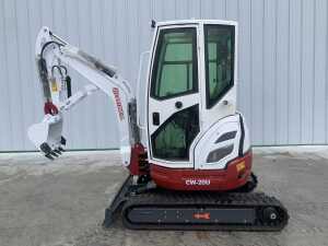 2026 Cartiwell CW-20U Zero Tail 2T Excavator c/w Bucket & Thumb Grab - 2