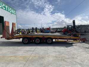 UNRESERVED 2012 Redrock Tri Axle Low Loader c/w Ramps & Winch - 6