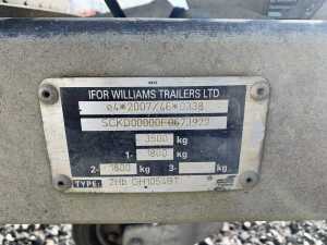 UNRESERVED Ifor Williams GH1054BT Twin Axle 3.5T Plant Trailer c/w Ramp - 12