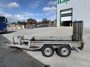 UNRESERVED Indespension 8x4 Twin Axle Trailer c/w Winch & Ramp - 2