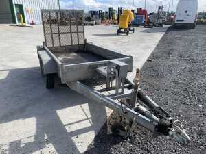 UNRESERVED Indespension 8x4 Twin Axle Trailer c/w Winch & Ramp - 7