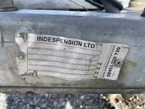 UNRESERVED Indespension 8x4 Twin Axle Trailer c/w Winch & Ramp - 14
