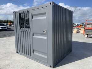 NEW/UNUSED 8FT x 7FT Storage Container c/w Double Doors, Side Door & Window - 4