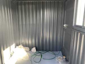 NEW/UNUSED 8FT x 7FT Storage Container c/w Double Doors, Side Door & Window - 9