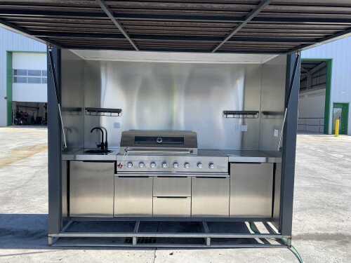 UNRESERVED NEW/UNUSED 3M x 1.1M x 2.3M Outdoor BBQ Unit