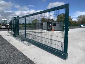 NEW/UNUSED 40FT x 6.8FT Electric Sliding Gate - Mesh Panel - 2