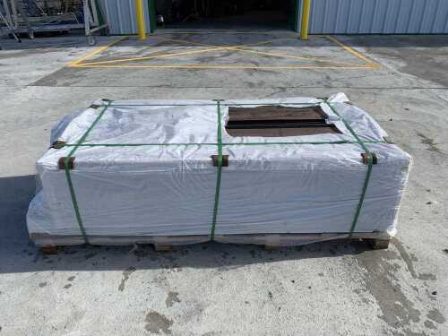 NEW/UNUSED 84 x Single Side Composite Fencing Panels (Dark Brown)