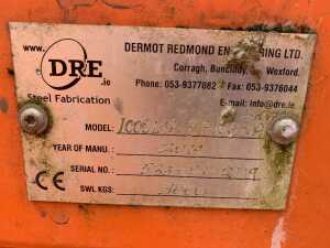 2019 DRE 1000Ltr Banana Concrete Skip - 3000KG - 8