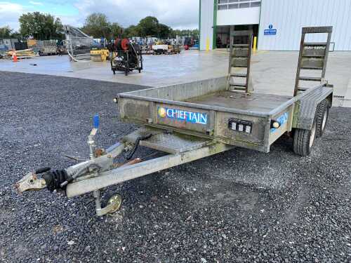 Chieftain 10FT x 6FT Twin Axle 3.5T Plant Trailer c/w Ramps