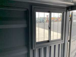 NEW/UNUSED 7FT x 6FT Storage Container c/w Double Doors, Side Door & Window - 12