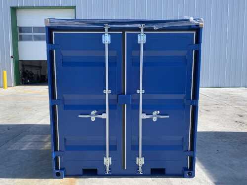 NEW/UNUSED 7FT x 6FT Storage Container c/w Double Doors, Side Door & Window