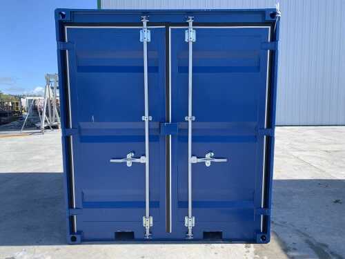 NEW/UNUSED 8FT x 7FT Storage Container c/w Double Doors, Side Door & Window