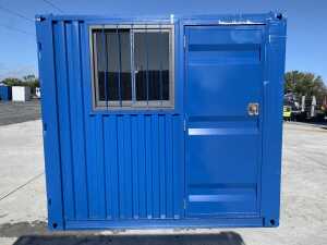 NEW/UNUSED 8FT x 7FT Storage Container c/w Double Doors, Side Door & Window - 3