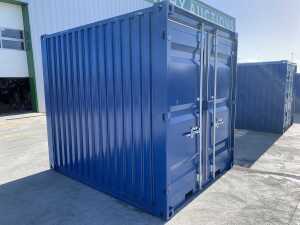 NEW/UNUSED 8FT x 7FT Storage Container c/w Double Doors, Side Door & Window - 8