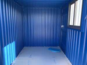 NEW/UNUSED 8FT x 7FT Storage Container c/w Double Doors, Side Door & Window - 9