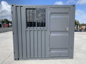 NEW/UNUSED 8FT x 7FT Storage Container c/w Double Doors, Side Door & Window - 3
