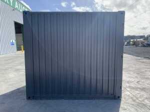 NEW/UNUSED 8FT x 7FT Storage Container c/w Double Doors, Side Door & Window - 7