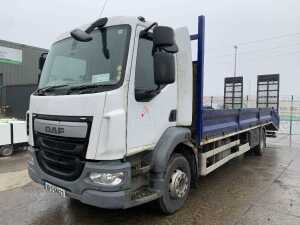 2016 DAF LF180 4x2 Beavertail Dropside Plant Truck