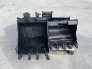 3 x Mini Excavator Buckets