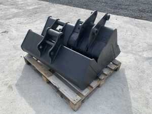 3 x Mini Excavator Buckets - 6