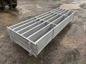 NEW/UNUSED 10FT x 4FT Galvanised Calf Pen (4 Of) - 3