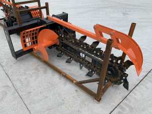 NEW/UNUSED 2026 GIYI D39 Skid Steer Trencher c/w Hyd Hoses - 6