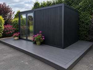 NEW/UNUSED 50 x Single Side Composite Decking Panels (Black) - 5