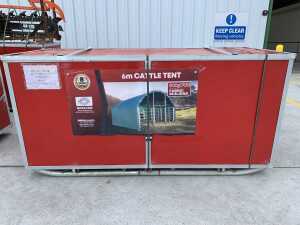 NEW/UNUSED 6M x 6M Livestock Shelter c/w Frame & Galvanised Pens