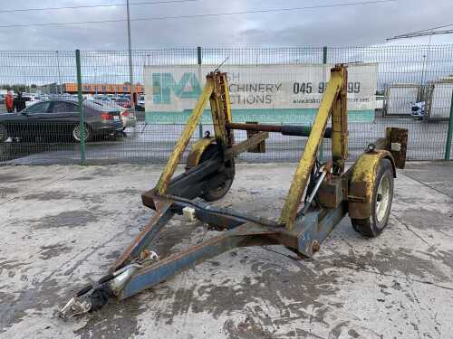 Single Axle Cable Drum Trailer