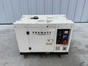 UNRESERVED Pramast 10KVA Diesel Generator